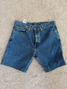 Levi's Men's Dark Blue Denim Jean Shorts